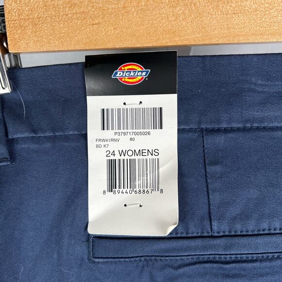Dickies The Perfect Pant Bermuda Short Straight Navy Blue NEW Size 24 Wo… - Picture 3 of 5
